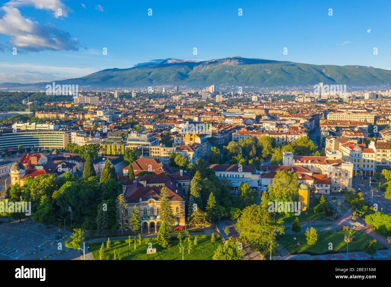 Europe, Bulgarie, Sofia, vue aérienne Banque D'Images