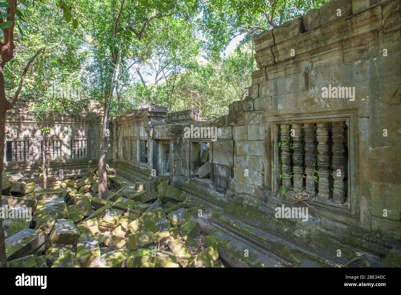 Les ruines du temple Prasat Beng Mealea, province de Siem Reap, Cambodge. Banque D'Images