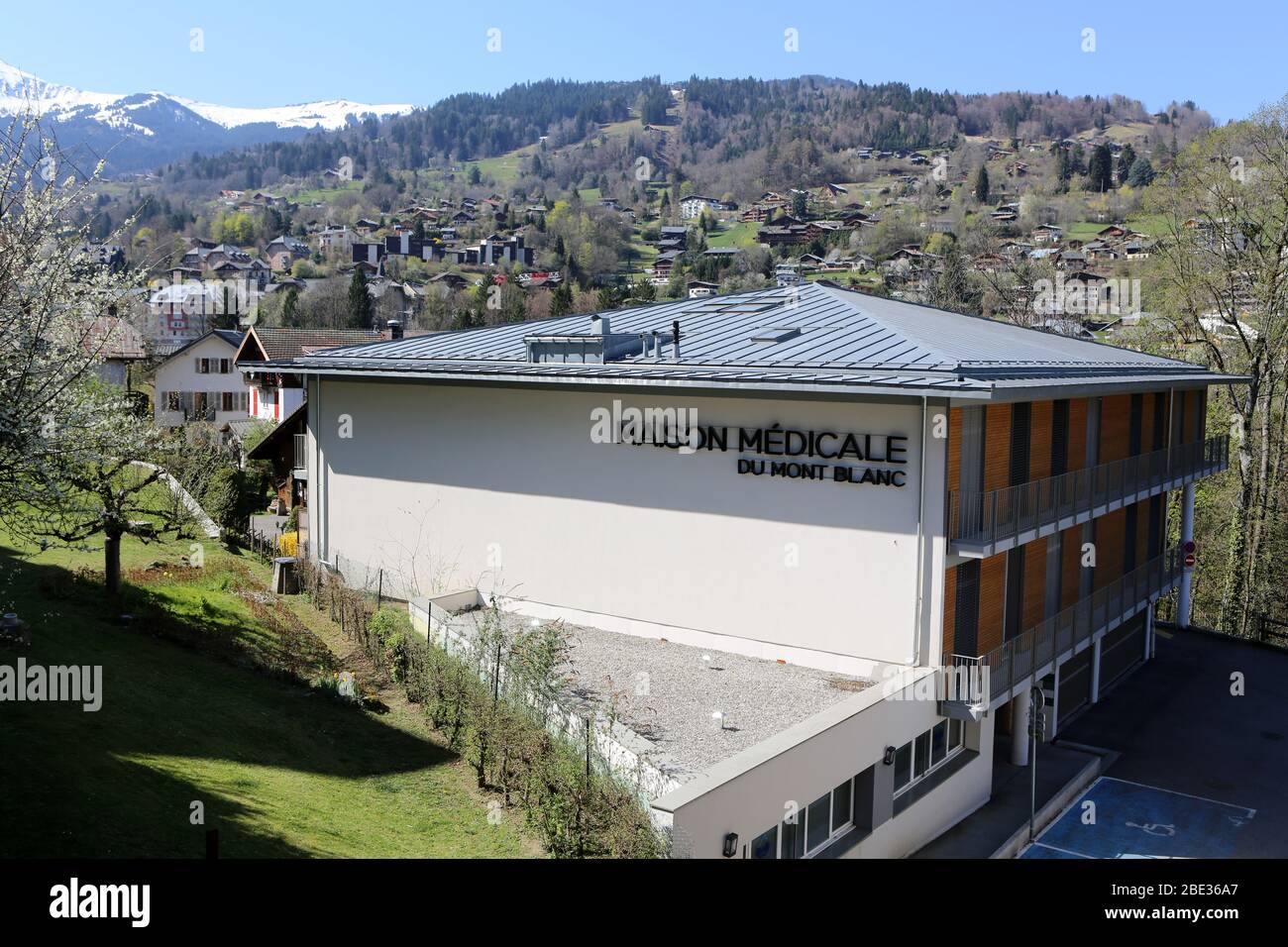 Maison médicale du Mont-Blanc. Saint-Gervais-les-bains. Haute-Savoie. France. Banque D'Images