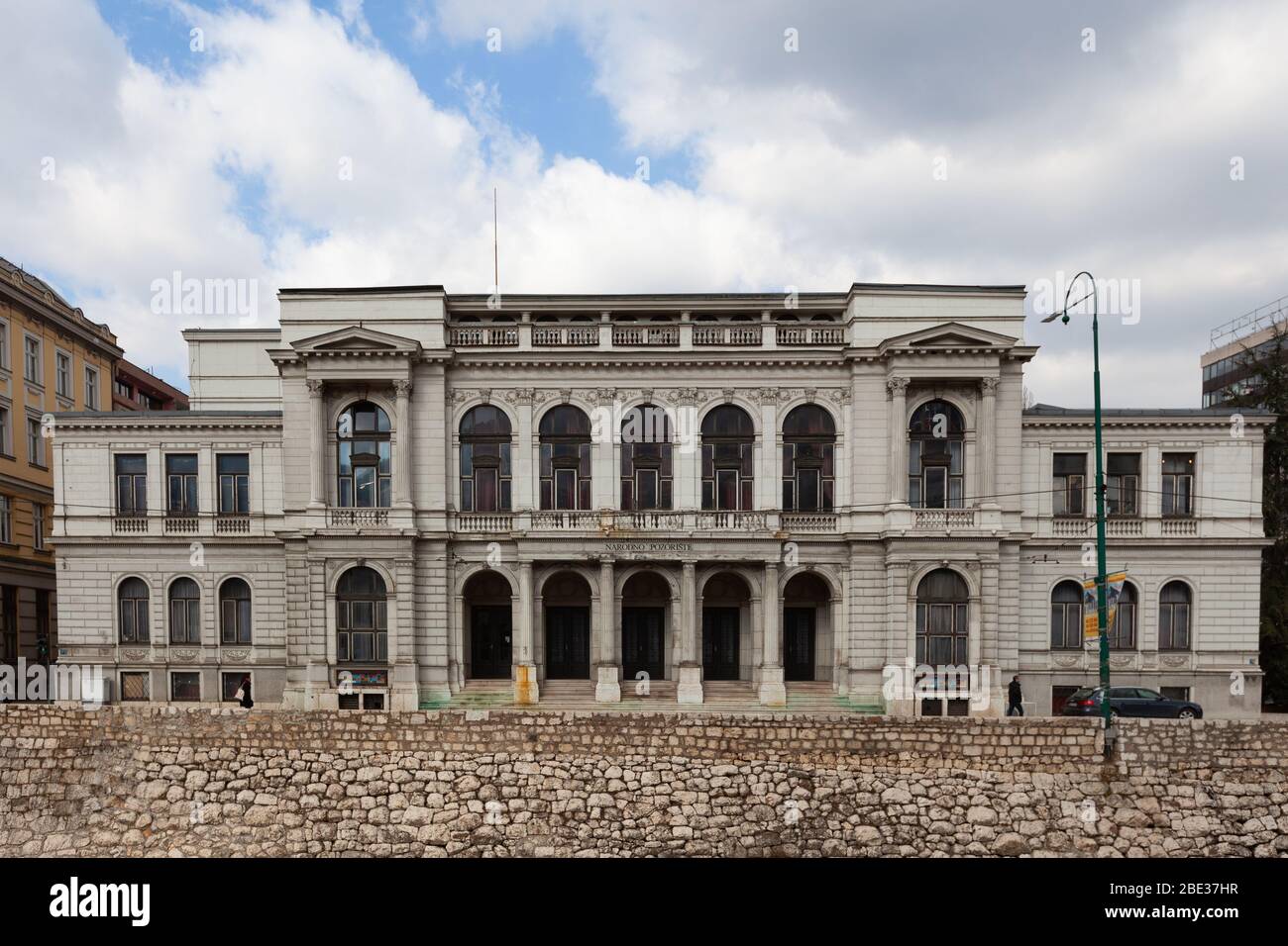 Sarajevo, Bosnie-Herzégovine - 27 février : Théâtre national de Sarajevo Banque D'Images