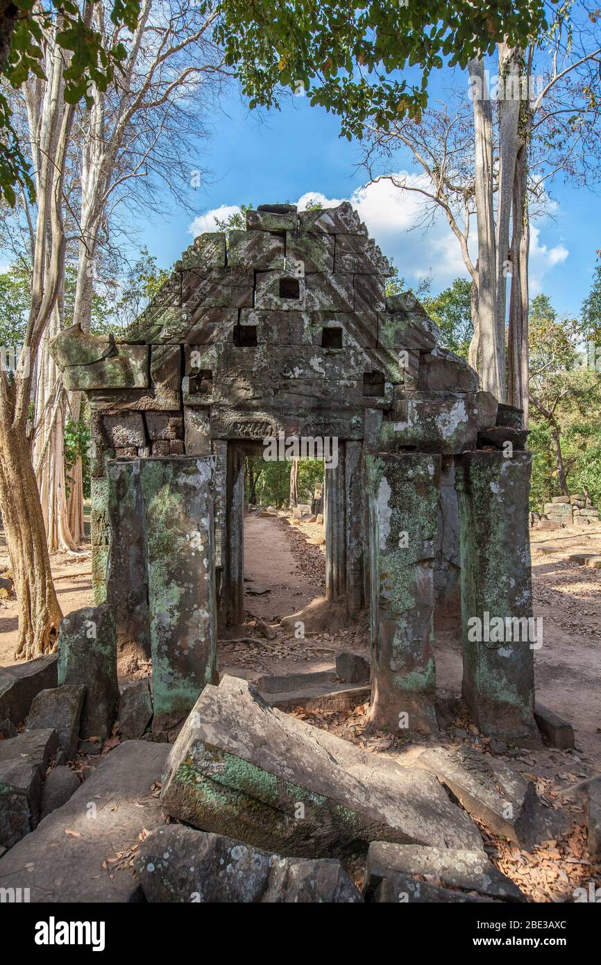 Les ruines du temple Prasat Beng Mealea, province de Siem Reap, Cambodge. Banque D'Images