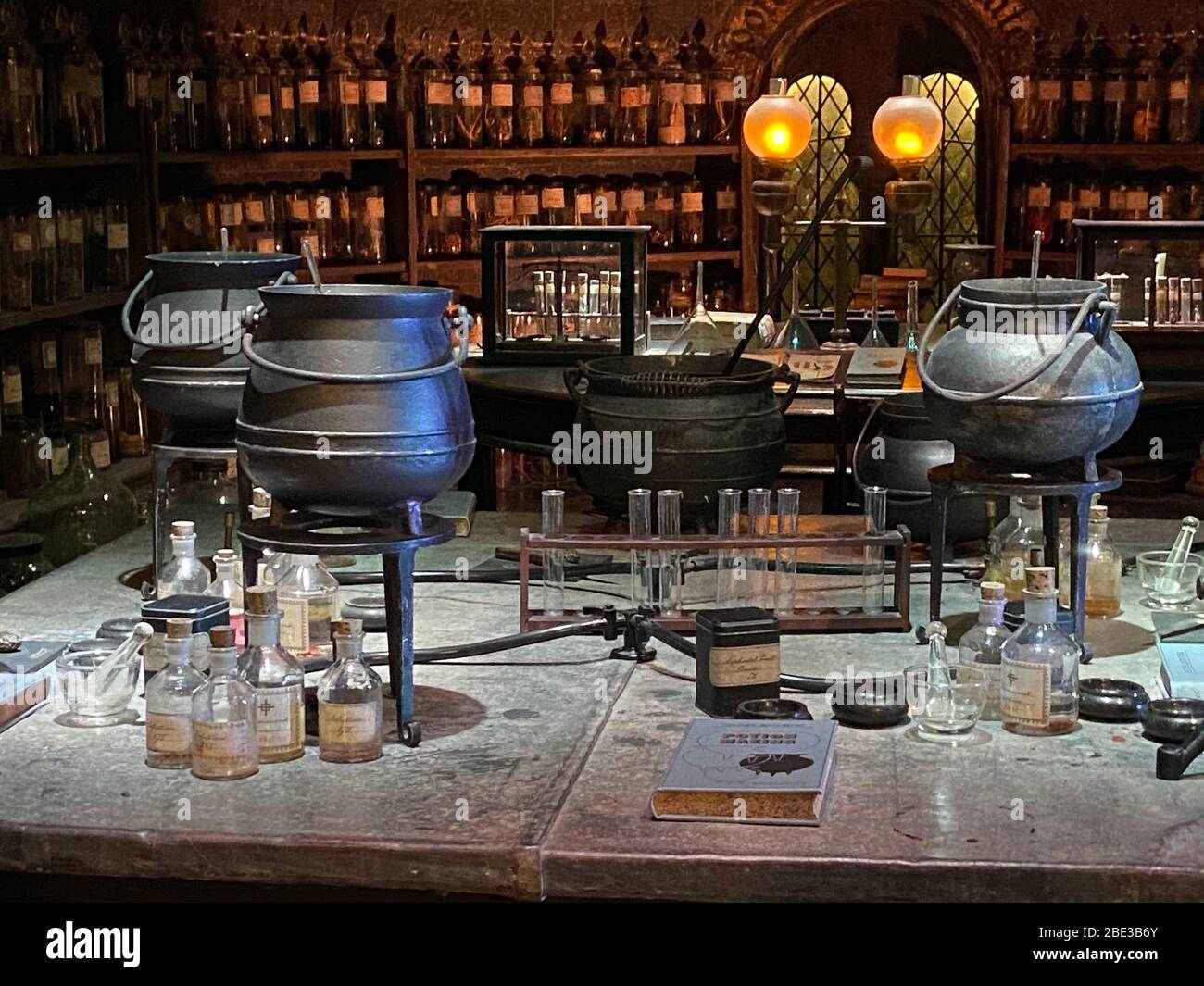 Cours de potions - Harry Potter WB Studio Tour Banque D'Images