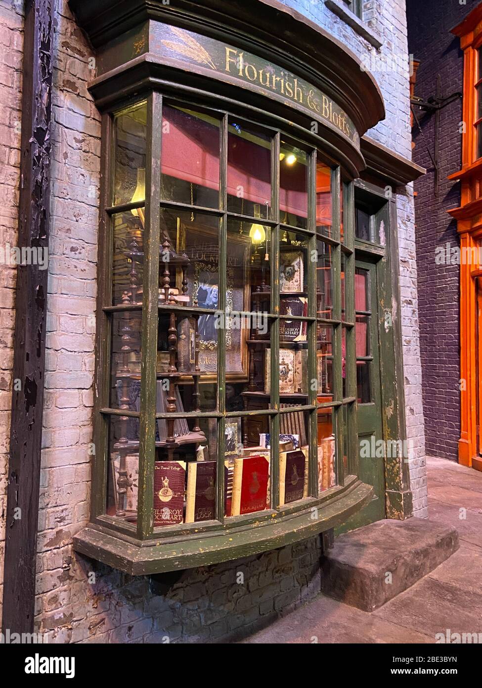 Blotts et Blotts - Harry Potter WB Studio Tour Banque D'Images