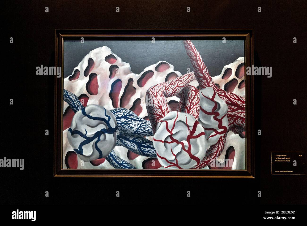 'Le sang du monde' (1925) par René Magritte, Musée Magritte, Bruxelles, Belgique Banque D'Images