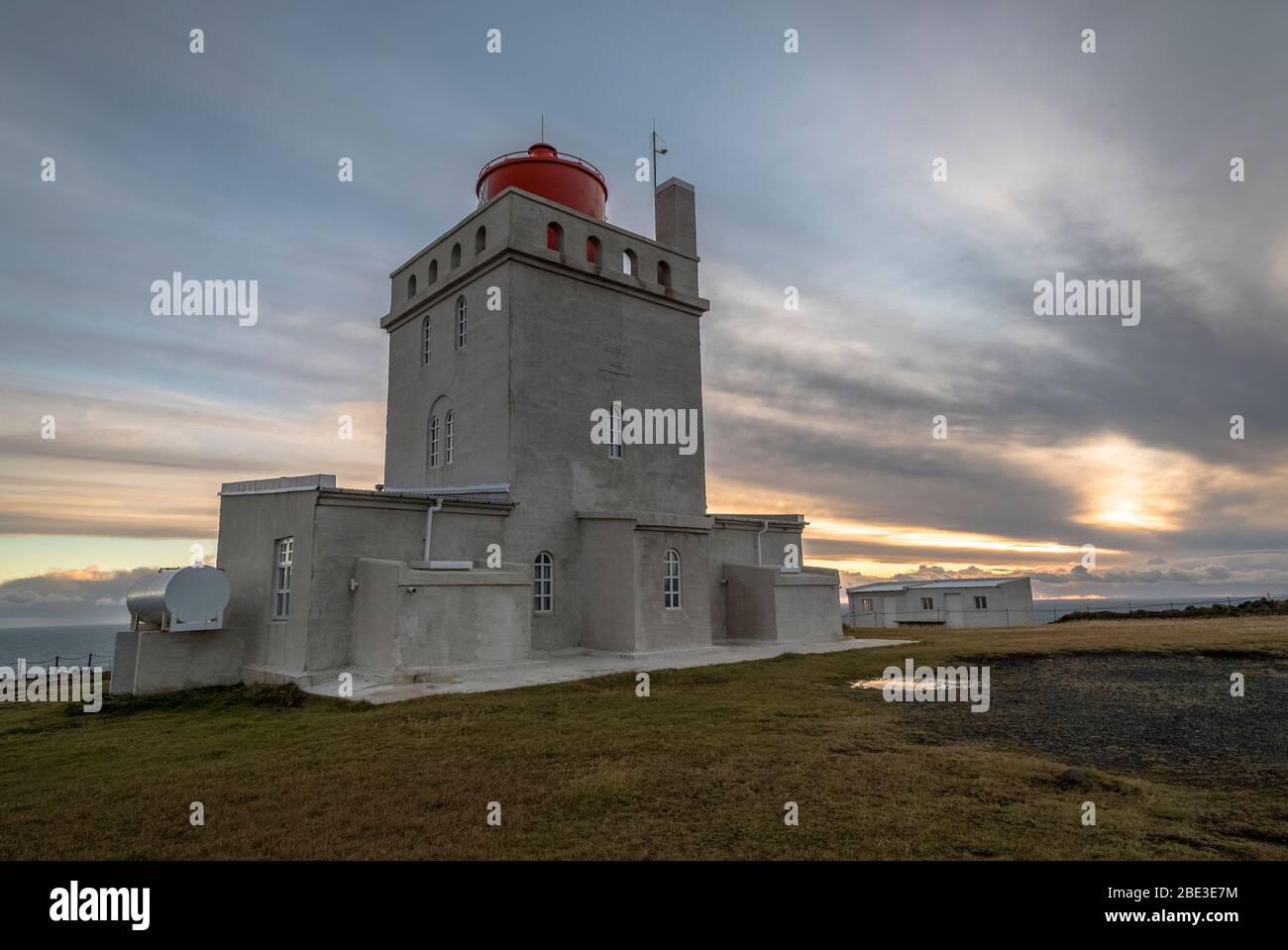 Phare de Dyrhólaey, Islande Banque D'Images
