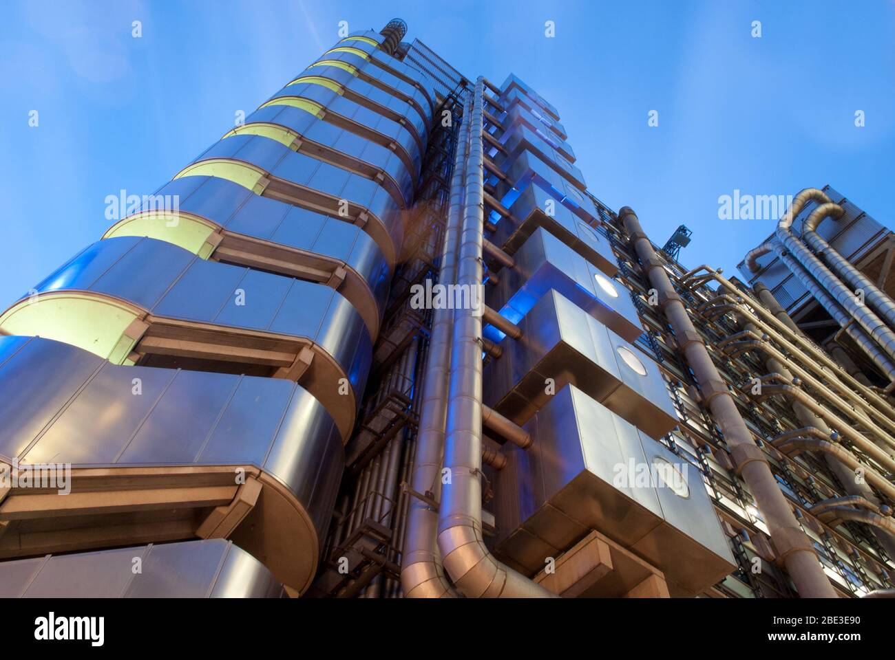 Architecture high-tech machine en acier Lloyds Building Lloyds of London, Lime Street, Londres EC3M 7 AW par Richard Rogers Architect Banque D'Images