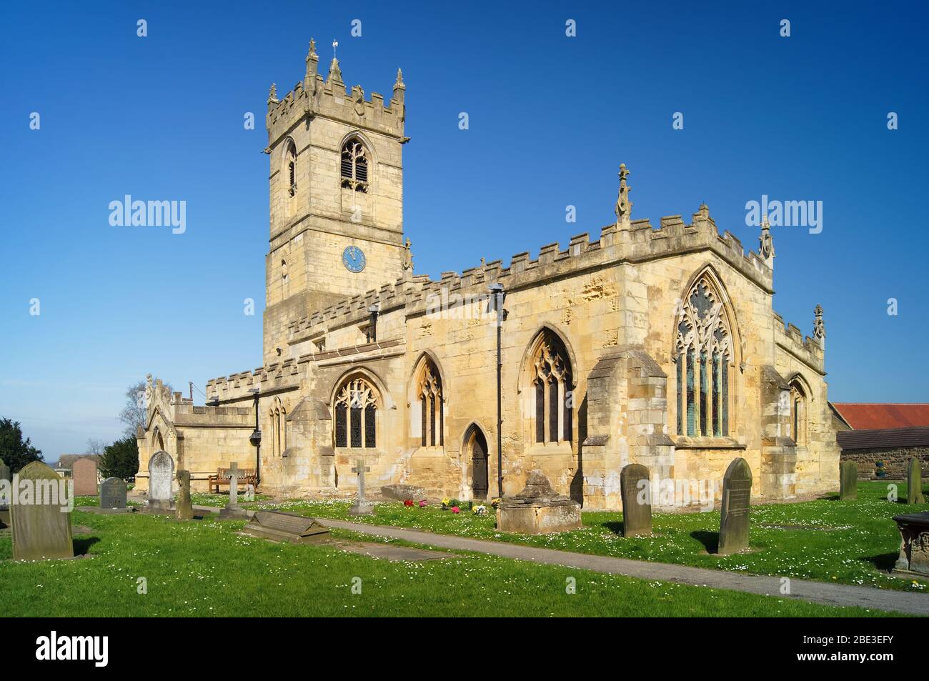 Royaume-Uni, Yorkshire du Sud, Barnburgh, église St Peter Banque D'Images