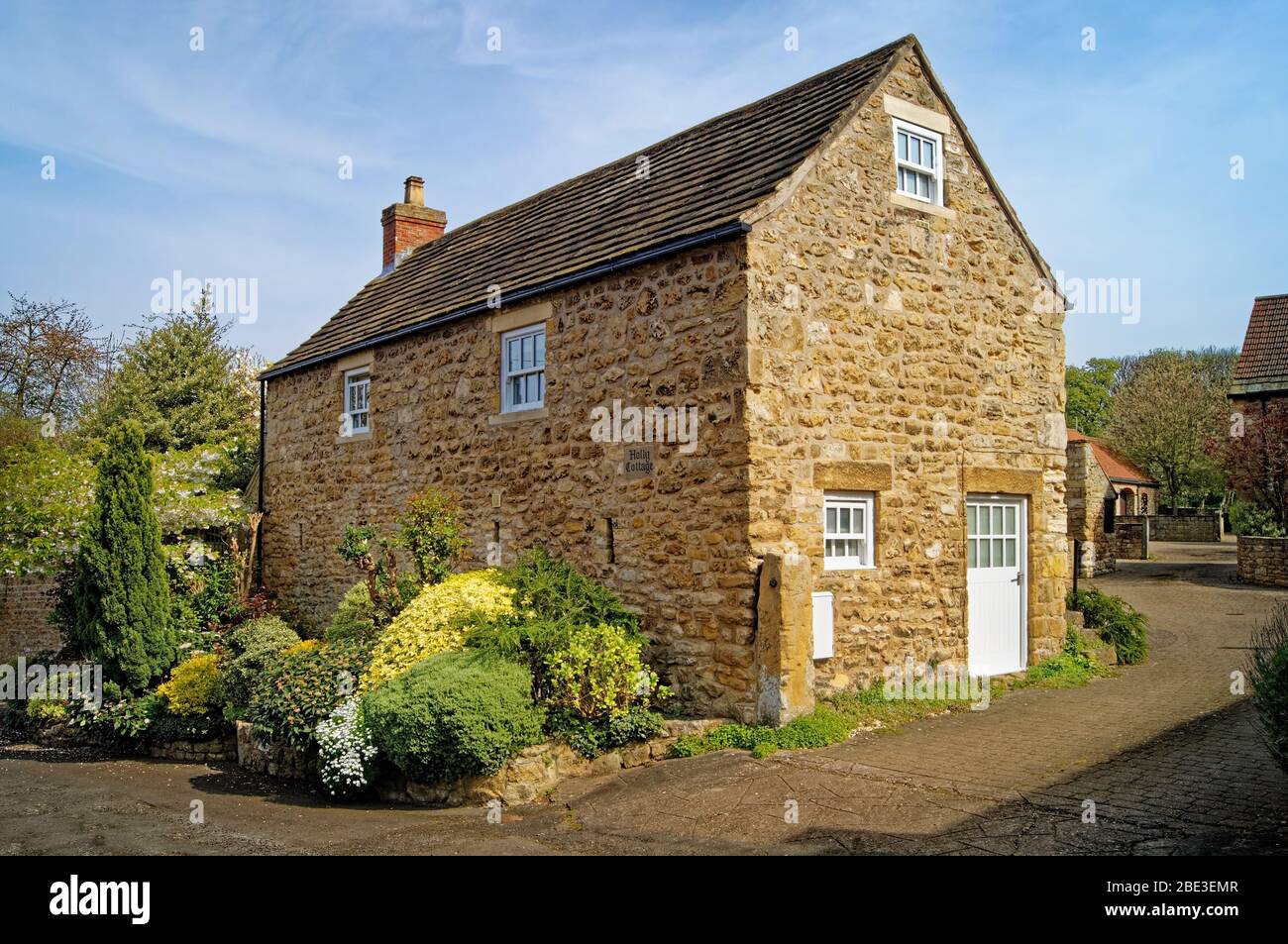 Royaume-Uni, Yorkshire du Sud, Doncaster, Hooton Pagnell, Holly Cottage Banque D'Images