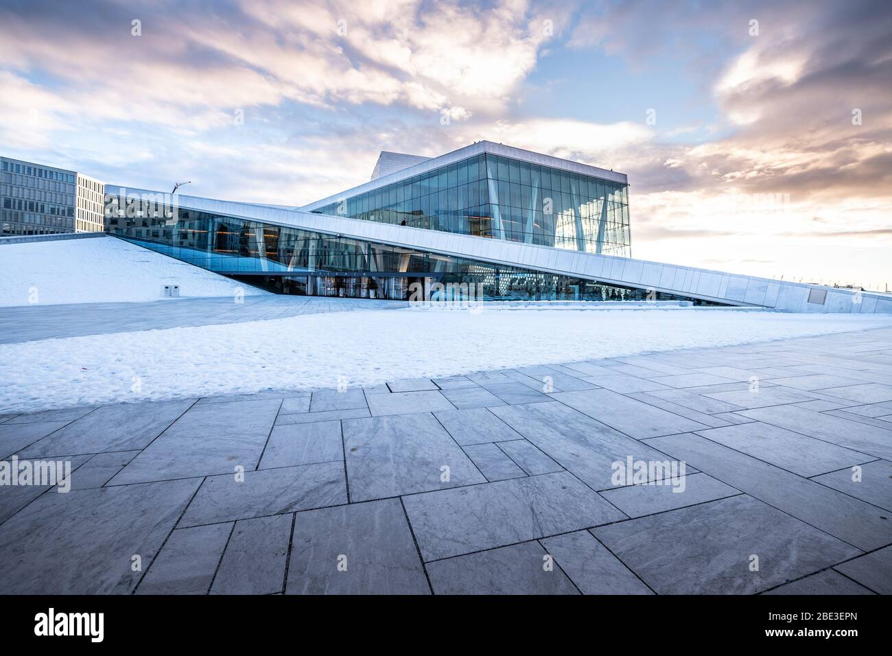 Oslo en hiver, Norvège Banque D'Images