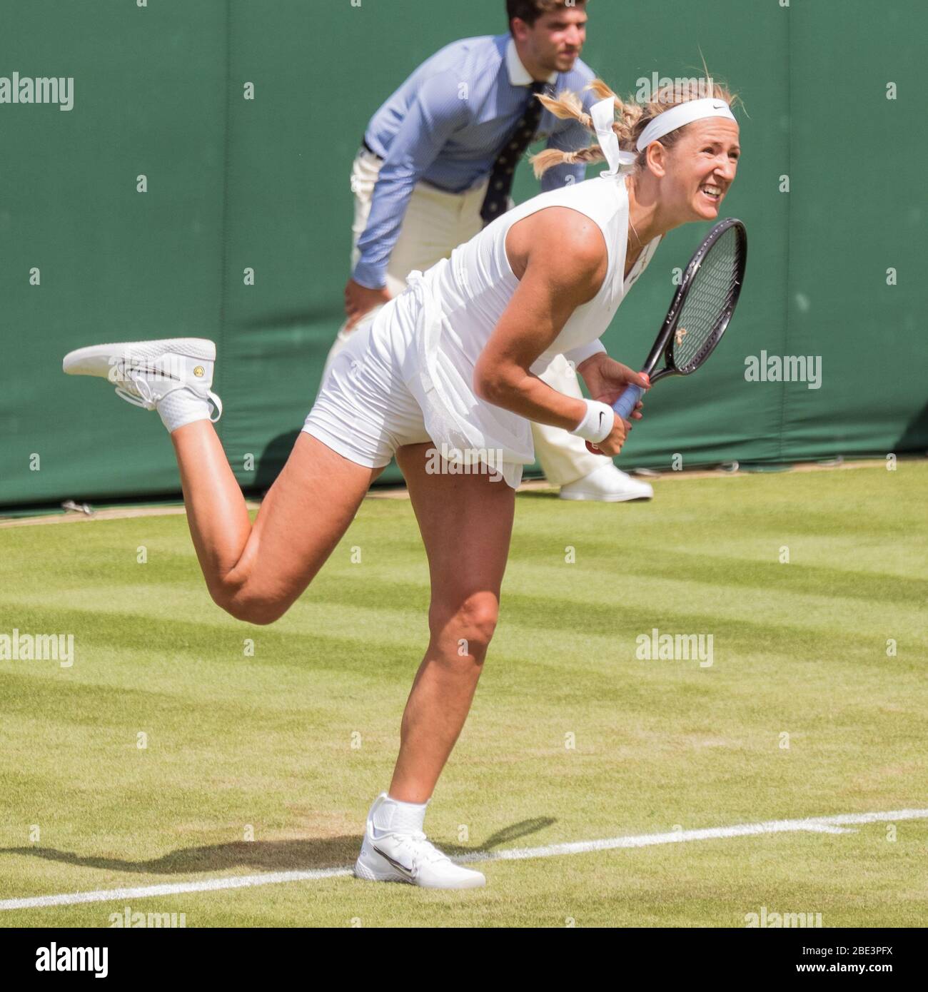 Victoria Azarenka à Wimbledon 2019 Banque D'Images