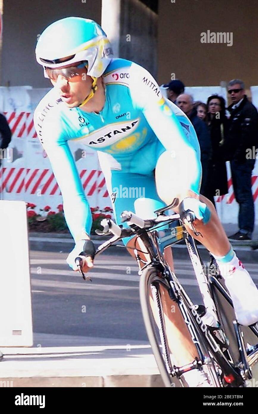 Andreas Kloden pendant la course cycliste de la phase 5 de Tirreno Adriatico 2007, Civitanova Marche - Civitanova Marche Alta (ITT) (20.5 km ) le 18 mars 2007 à Civitanova Marche, Italie - photo Laurent Lairys / DPPI Banque D'Images