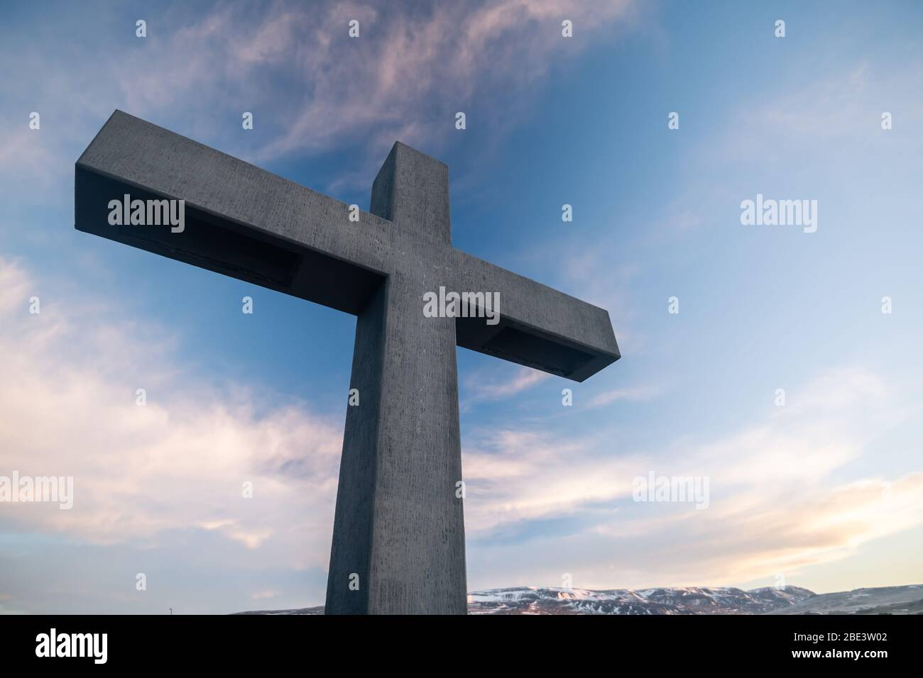 Église de Blonduos Blonduoskirkja en Islande Banque D'Images