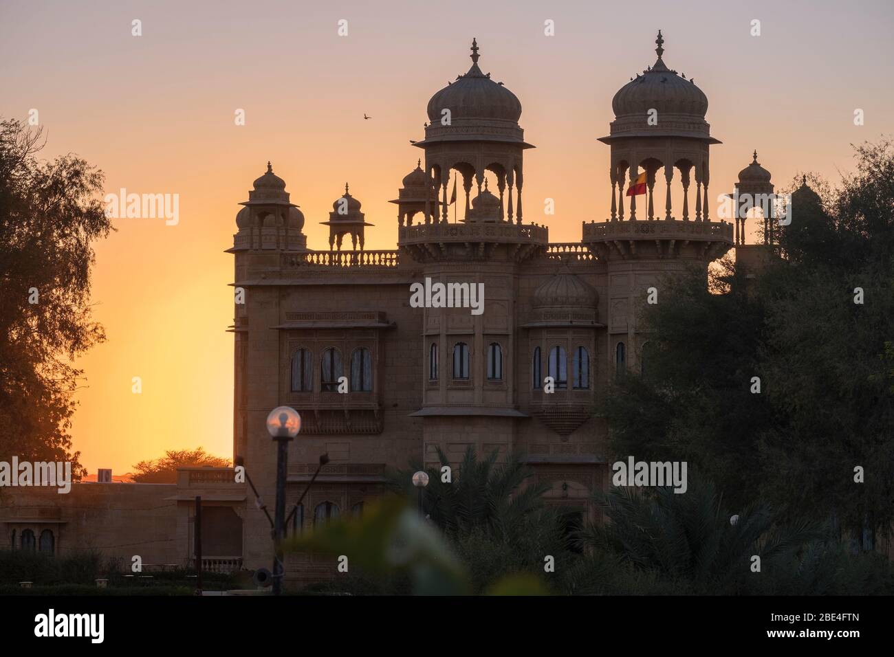 Jawahar Niwas Palace Jaisalmer Rajasthan Inde Banque D'Images