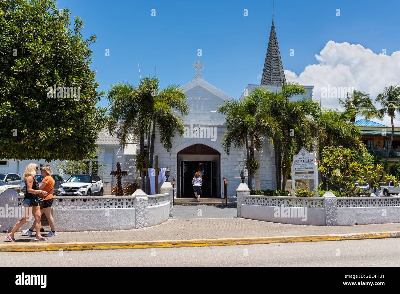 George Town, Grand Cayman Island, Royaume-Uni - 23 avril 2019 : l'église unie Elmslie Memorial dans le centre-ville de George Town, Grand Cayman, îles Caïmanes, Briti Banque D'Images