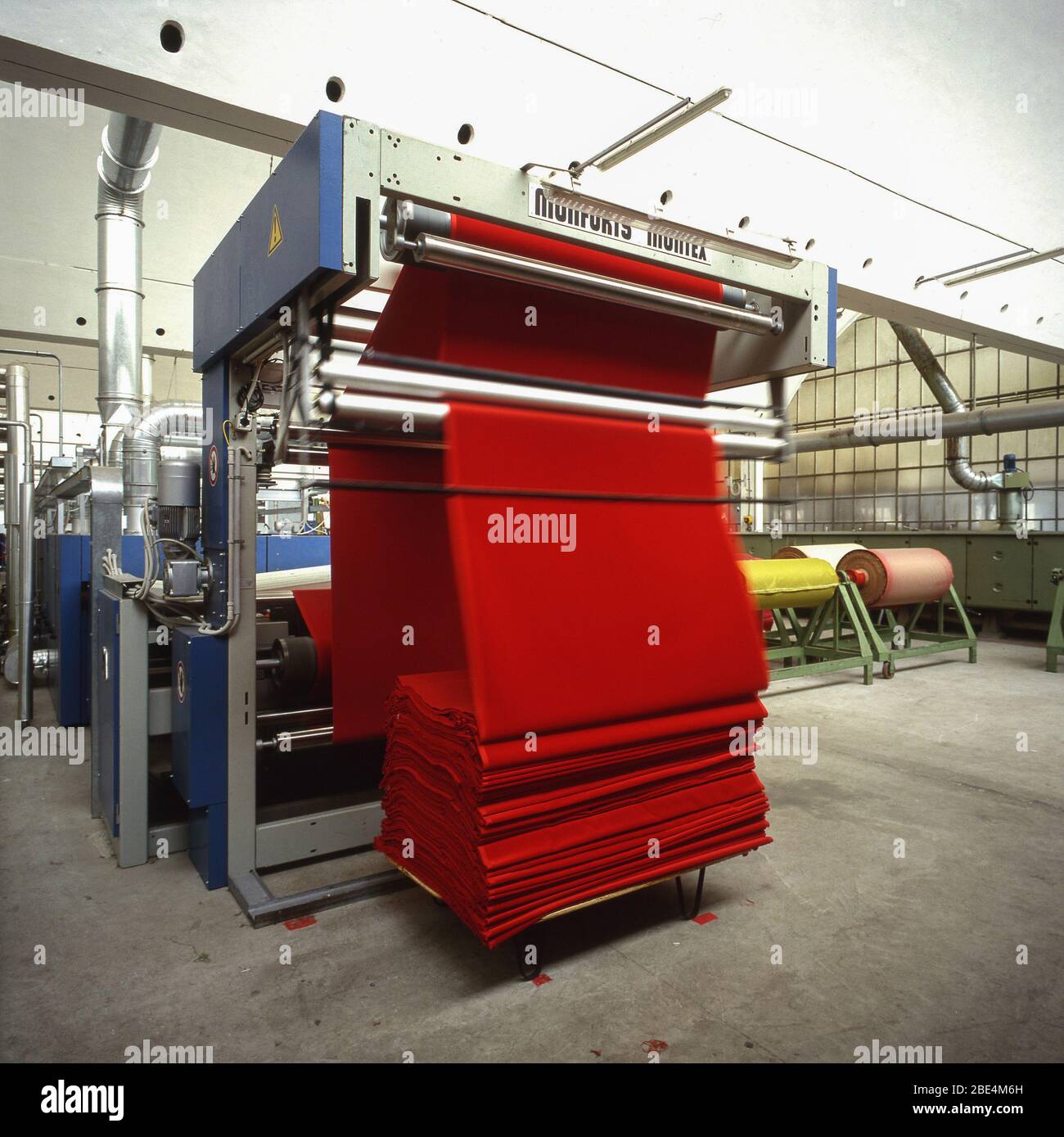 TORINO, ITALIE - septembre 1996: Industrie textile dans la région de l'Italie du Nord Banque D'Images