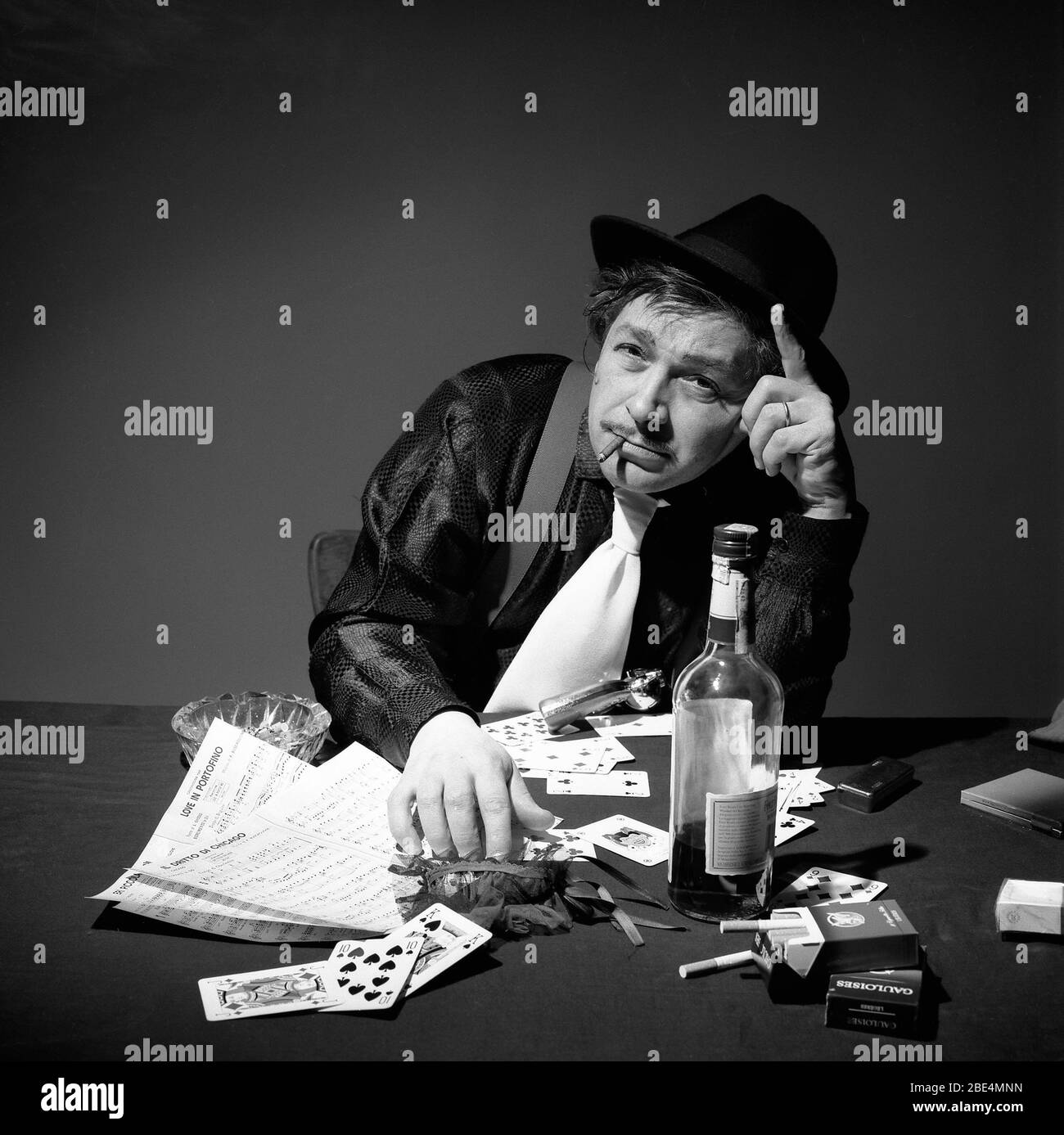 Torino, Italie - septembre 2002 : un portrait de Fred Buscaglione Jr. Banque D'Images