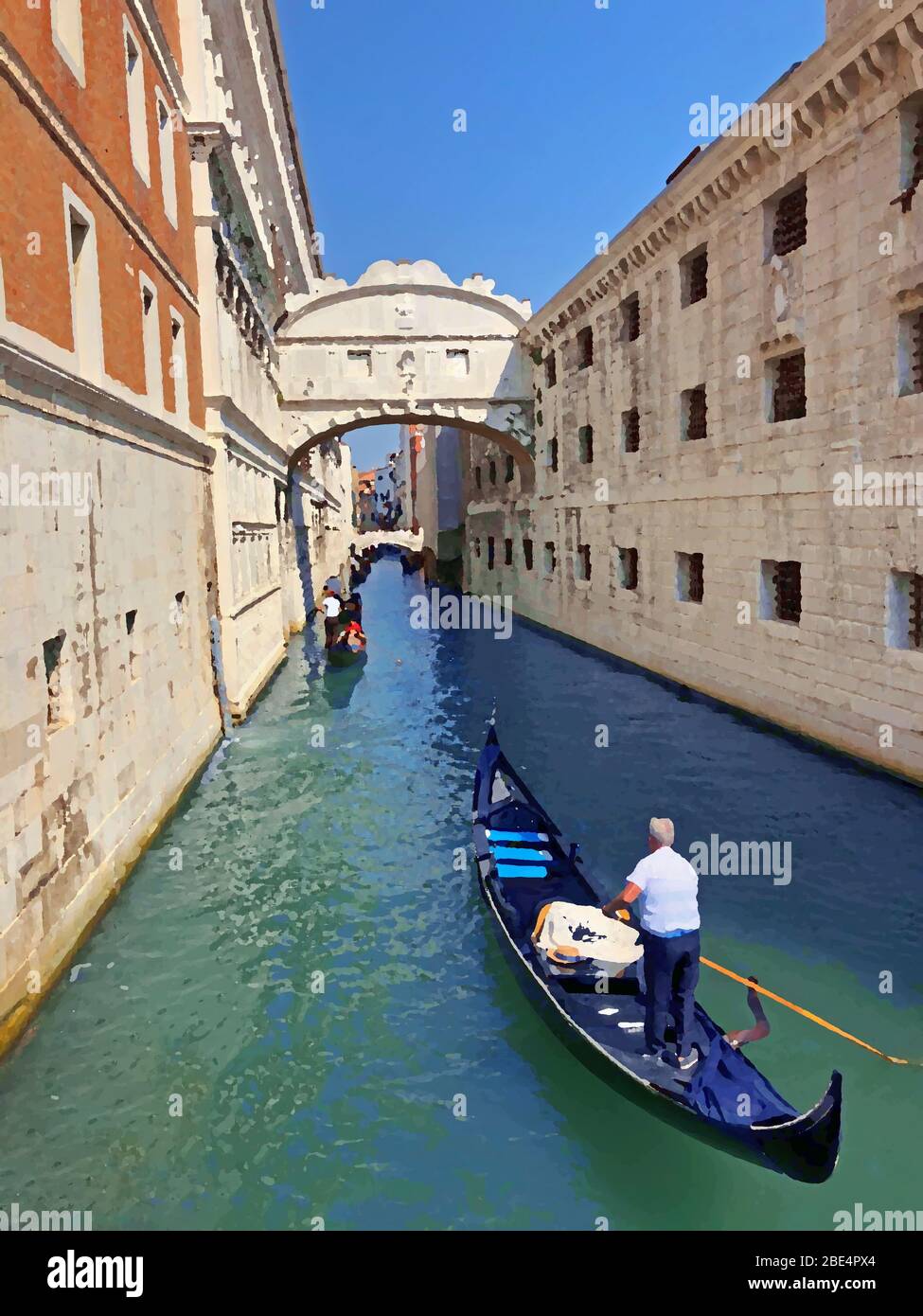 Gondoles à Venise Banque D'Images