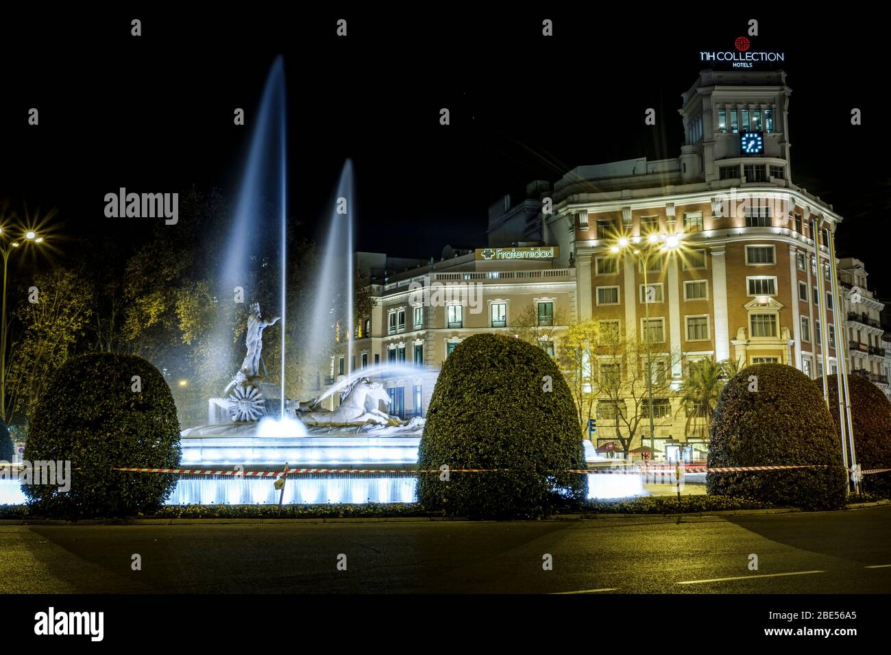 Madrid la nuit, Espagne Banque D'Images