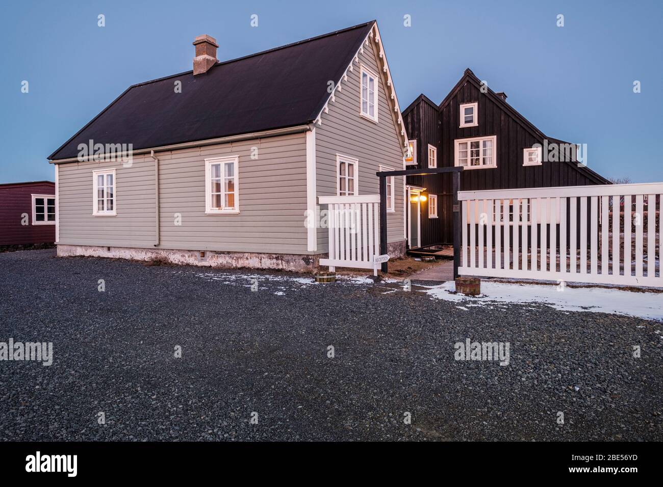 Village de Stokkseyri, Islande Banque D'Images