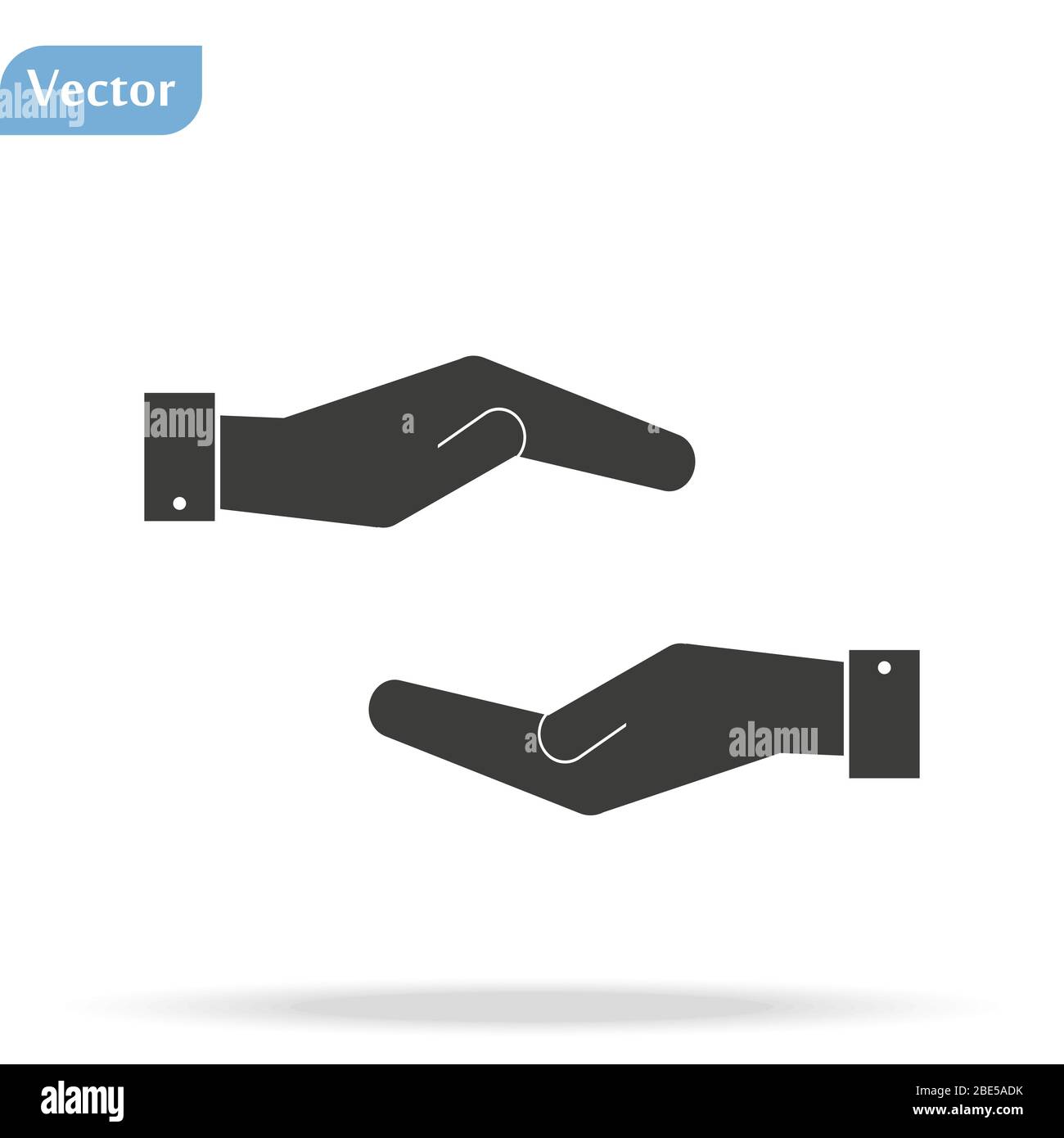 Illustration du symbole de l'accord de l'icône de poignée de main Illustration de Vecteur