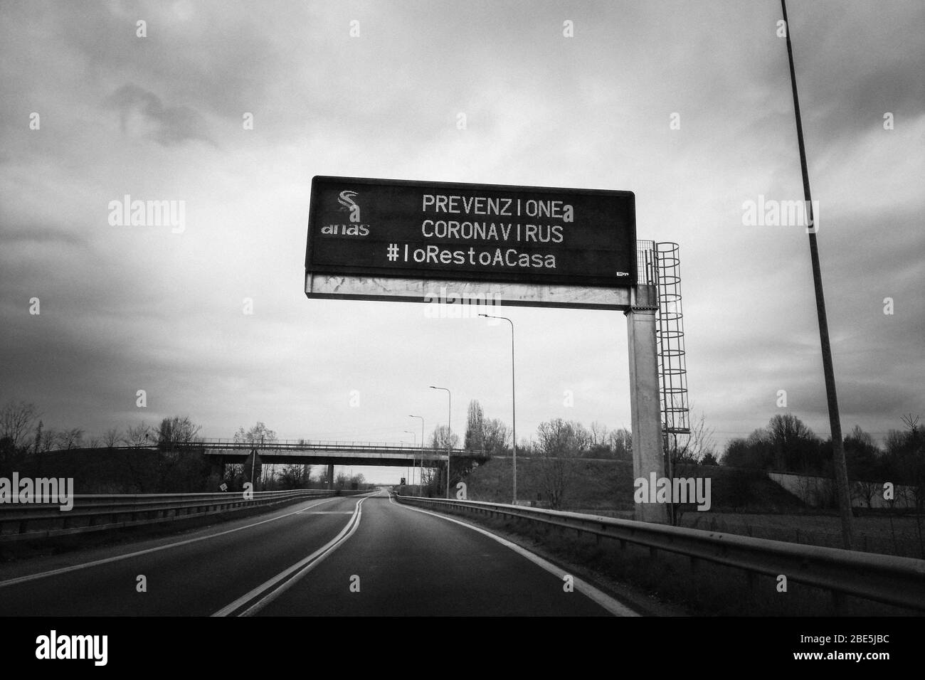 Italie, Lombardie, Magenta, autoroute vers l'aéroport de Milan Malpensa Banque D'Images