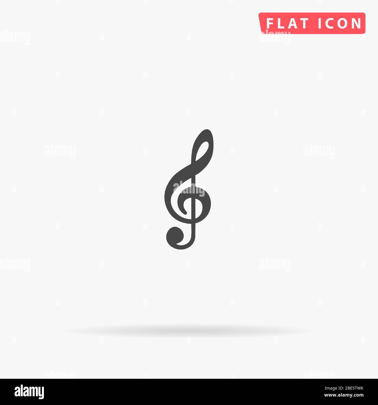 G icône vecteur plat Clef. Signe de style glyphe. Symbole d'illustrations simples tracées à la main pour les infographies de concept, les projets de conception, l'interface utilisateur et l'UX, le site Web ou Mo Illustration de Vecteur