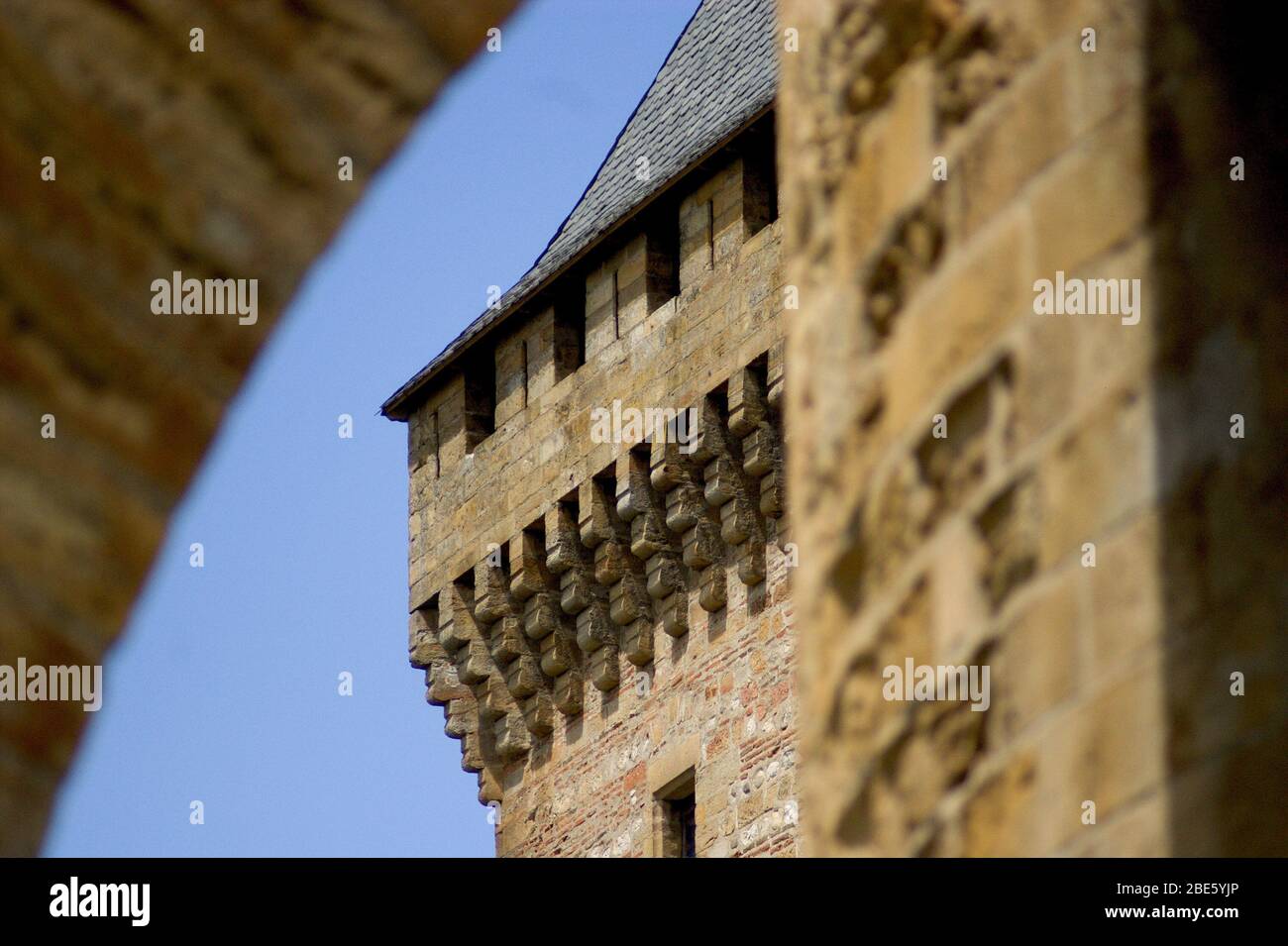 Aperçu du château de Foix, dans la région d'Ariège dans le sud de la France Banque D'Images