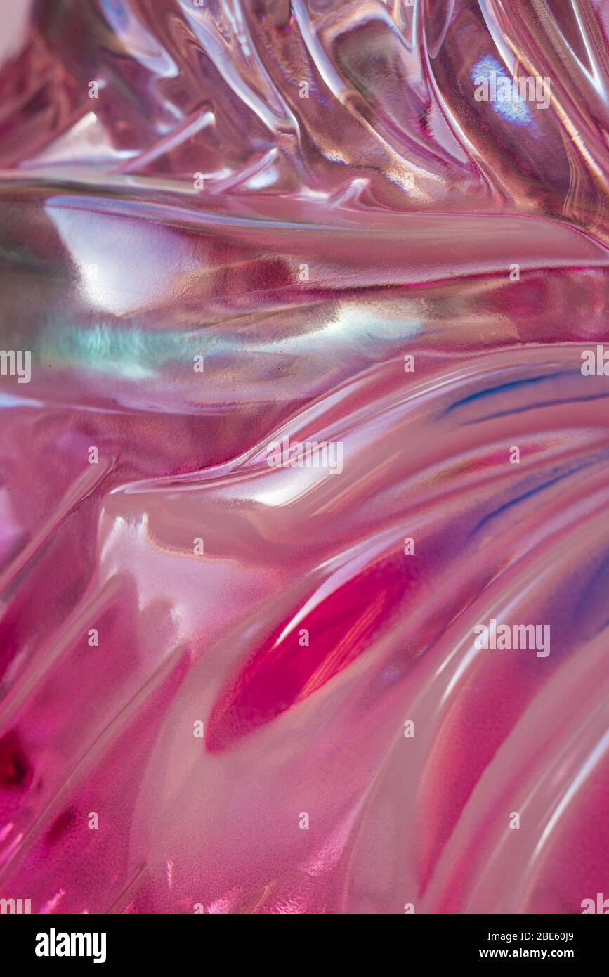 Texture abstraite de verre coloré et ondulé Banque D'Images