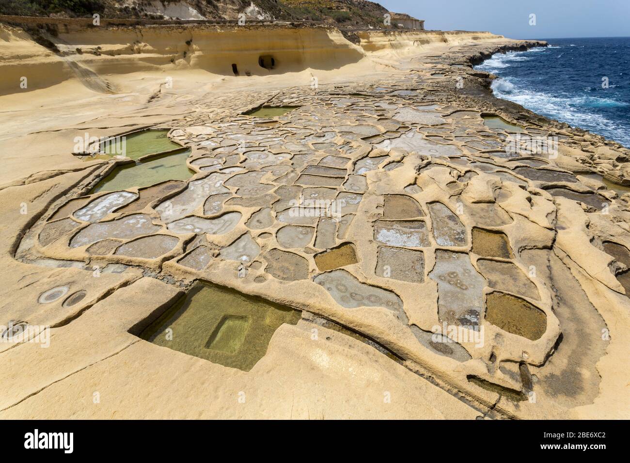 Marais salants, Gozo Banque D'Images