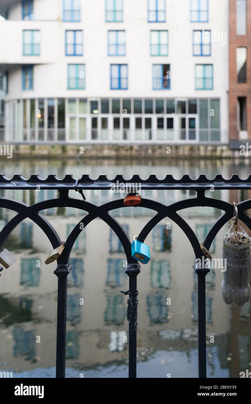 Locks amoureux, Camden Lock, regent's canal Banque D'Images