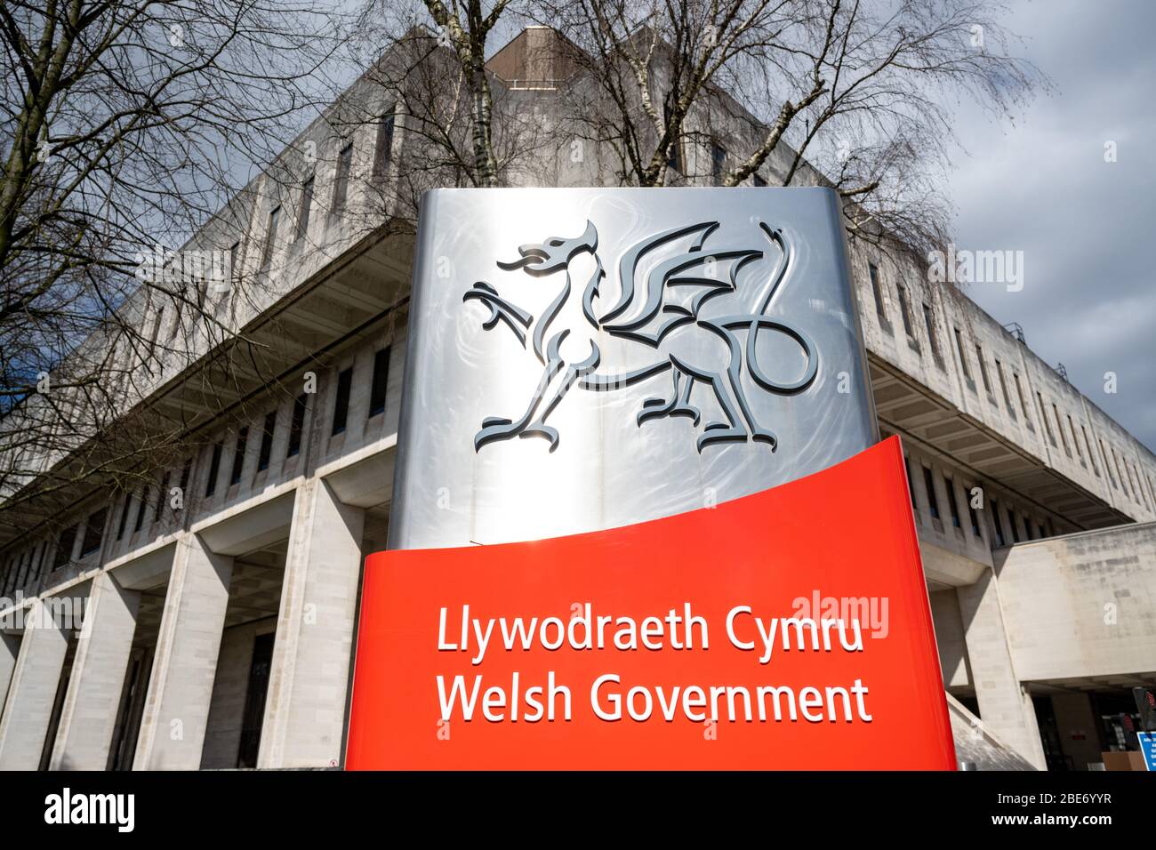 Vue générale du bâtiment gouvernemental de l'Assemblée galloise à Cardiff, Pays de Galles, Royaume-Uni. Banque D'Images