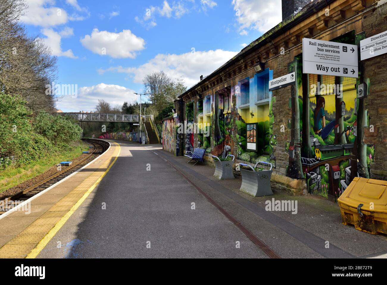 Gare de Bristol Montpellier, Royaume-Uni Banque D'Images
