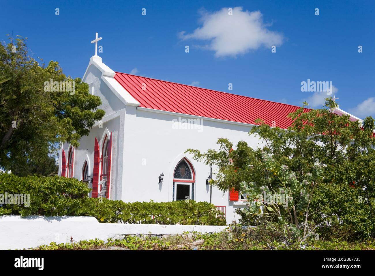 Église anglicane St. Mary's, Cockburn Town, Grand Turk Island, îles Turques et Caïques, Caraïbes Banque D'Images