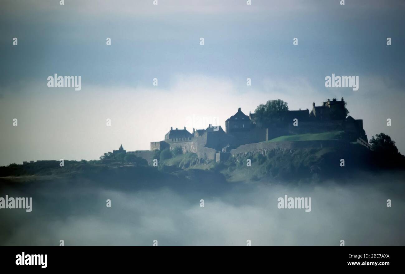 Château de Stirling à Mist, Stirling, Stirlingshire, Écosse, Royaume-Uni Banque D'Images