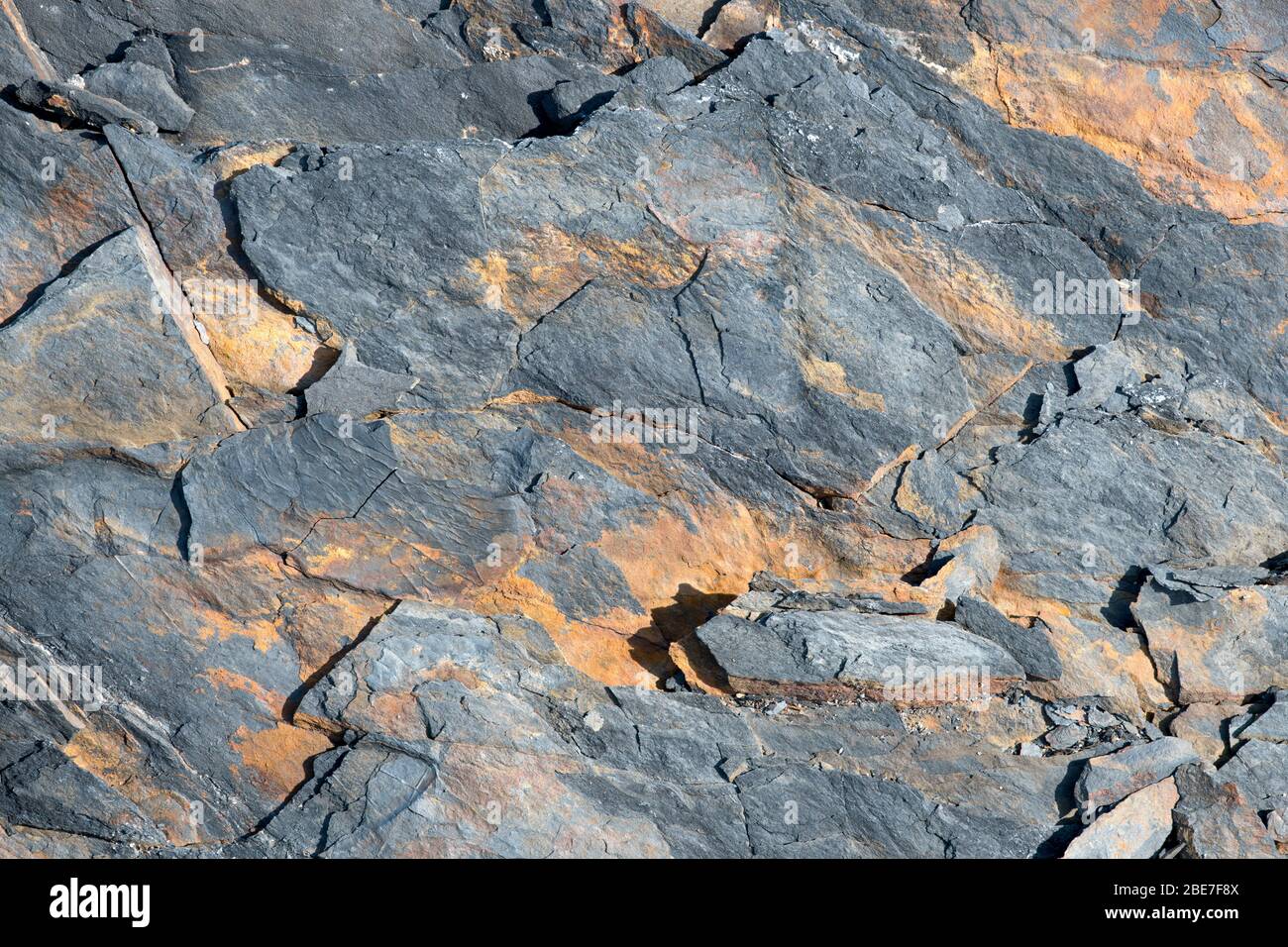 Détail de la texture de la surface en ardoise Banque D'Images