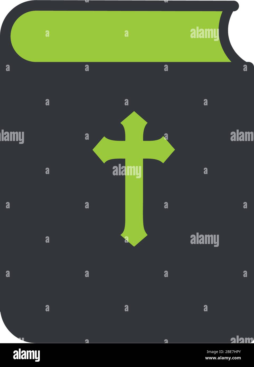 Icône de livre de la Bible. Mission, Société de la Bible. Illustration vectorielle de stock isolée sur fond blanc. Illustration de Vecteur