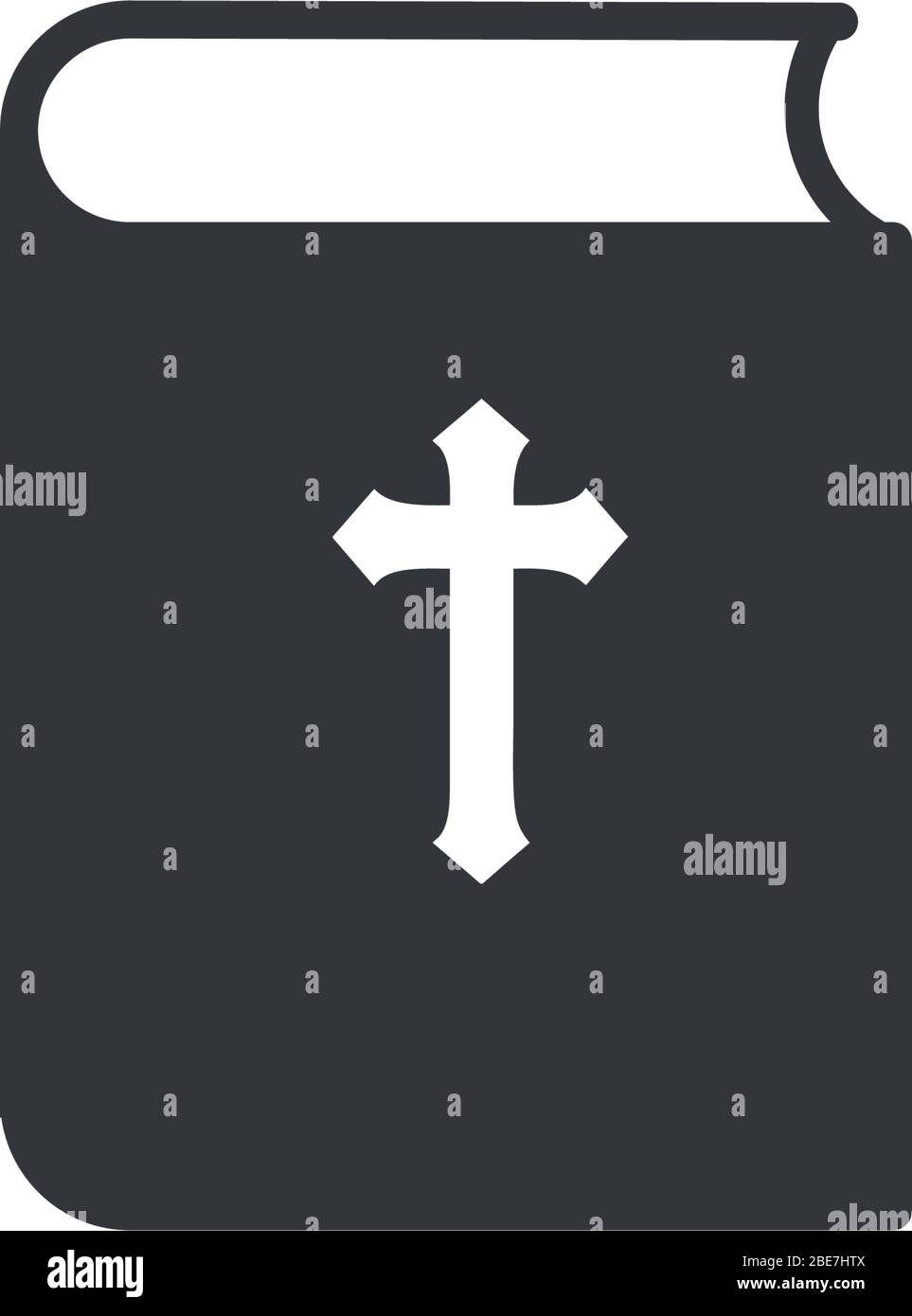 Icône de livre de la Bible. Mission, Société de la Bible. Illustration vectorielle de stock isolée sur fond blanc. Illustration de Vecteur