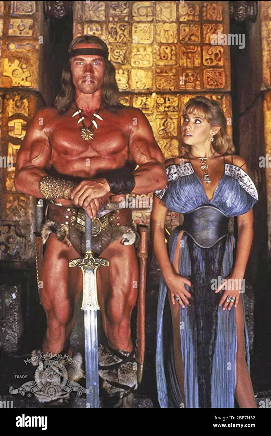 CONAN LE DESTROYER 1984 Universal Pictures film avec Arnold Schwarzenegger et Olivia d'Abo Banque D'Images