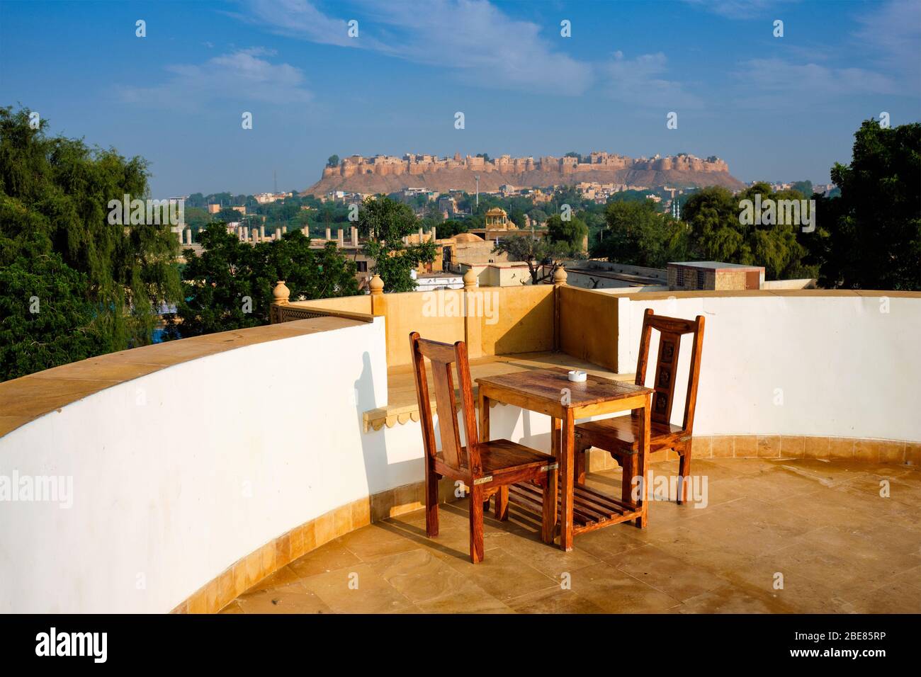 Jaisalmer fort - l'un des plus grands forts forts au monde, connu sous le nom de 'fort d'Or'. Le nom local est 'sonar quila' Banque D'Images