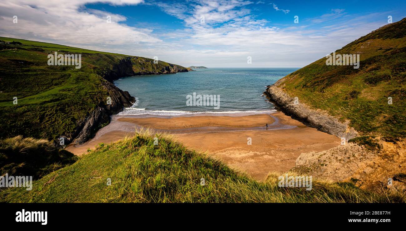 Plage de Mwnt Banque D'Images