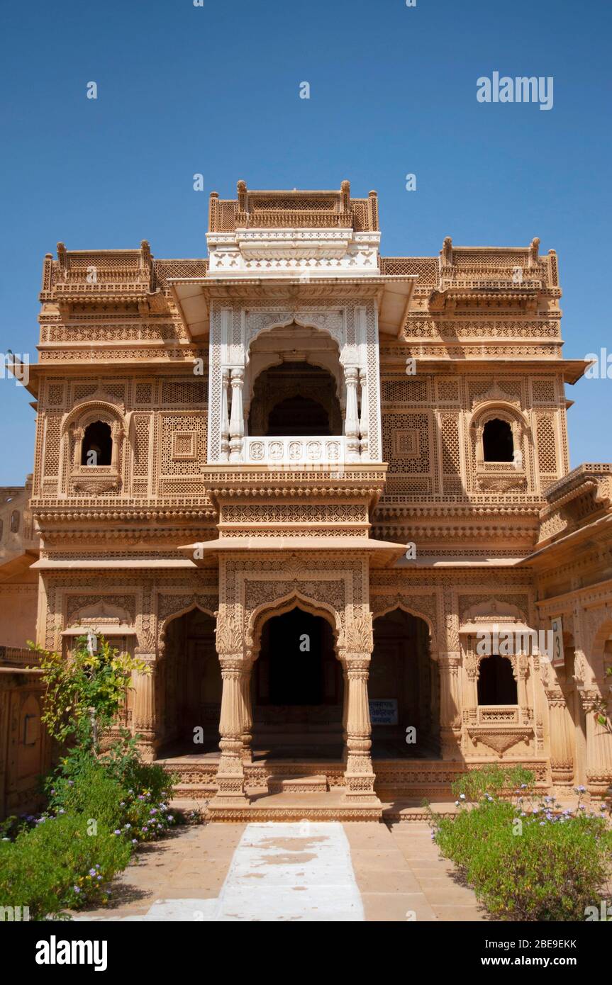 Baba Ramdev ji temple ou Mandir, Jaisalmer, Rajasthan, Inde Banque D'Images