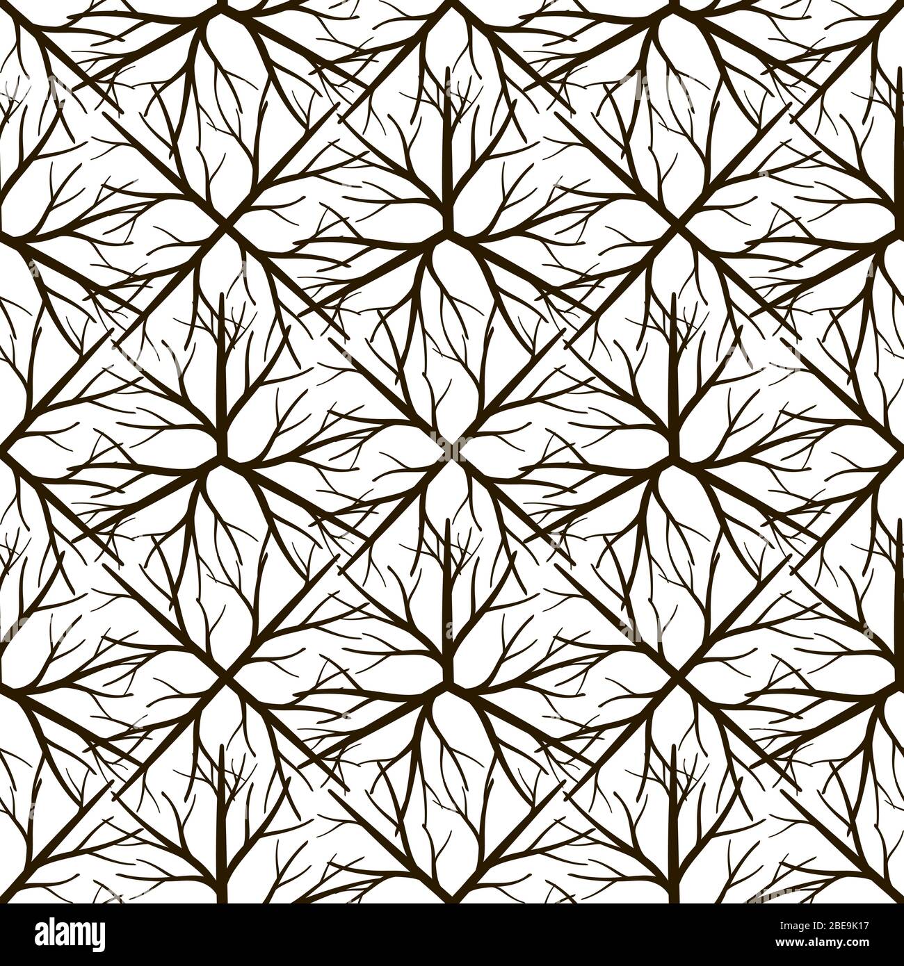 Motif abstrait naturel sans couture. Arrière-plan transparent, illustration de vetor plate Illustration de Vecteur