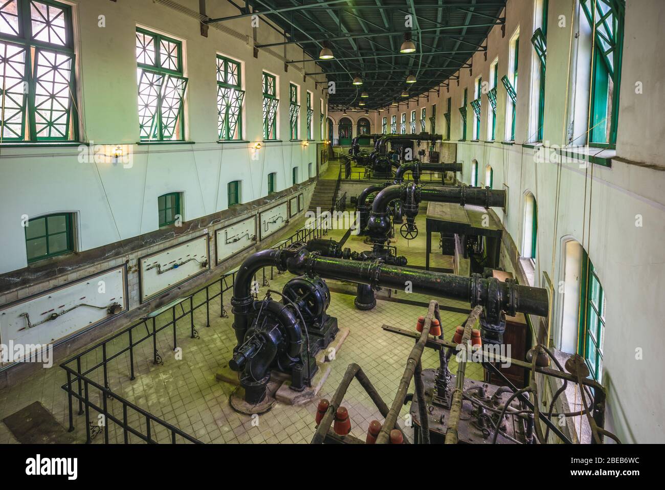 Station de pompage historique de l'eau potable à Taipei, Taiwan Banque D'Images