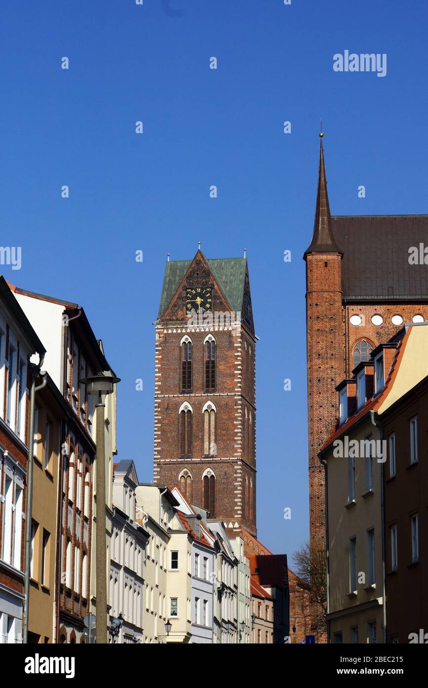 Baudenkmal in der historischen Altstadt, Wismar, Mecklembourg-Poméranie-Occidentale, Deutschland Banque D'Images