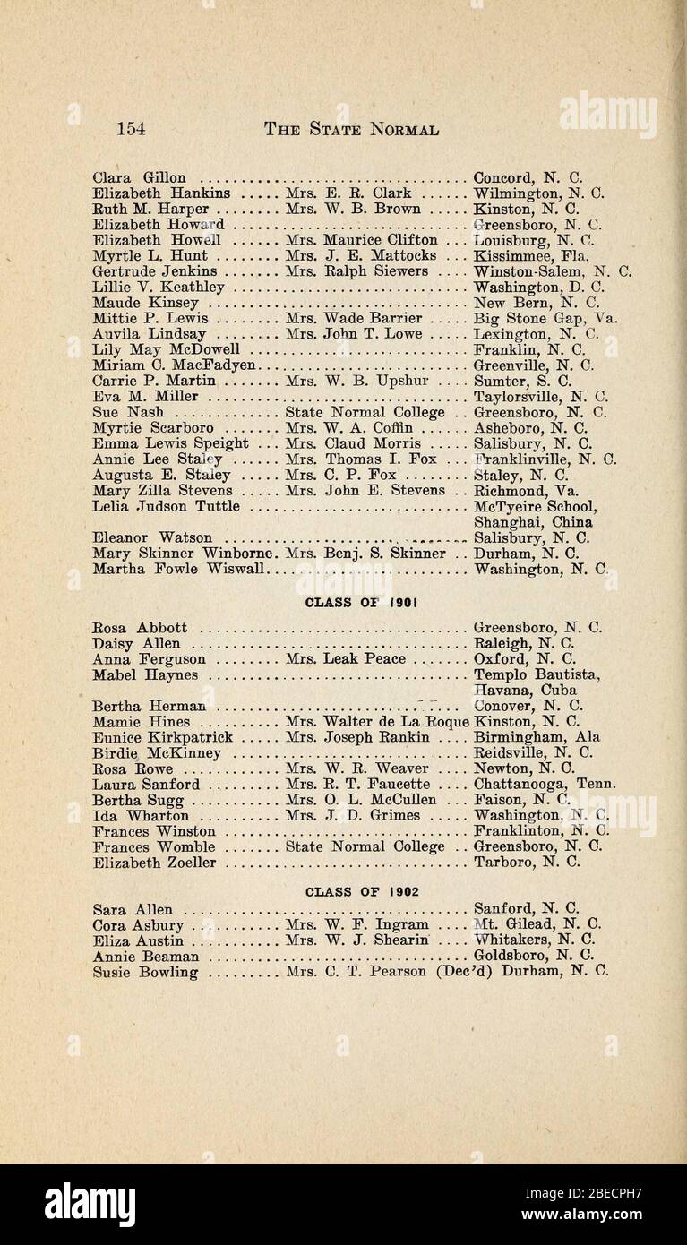 'Bulletin de l'État normal et industriel College [1913-1914]; 1913; 1914; ' Banque D'Images