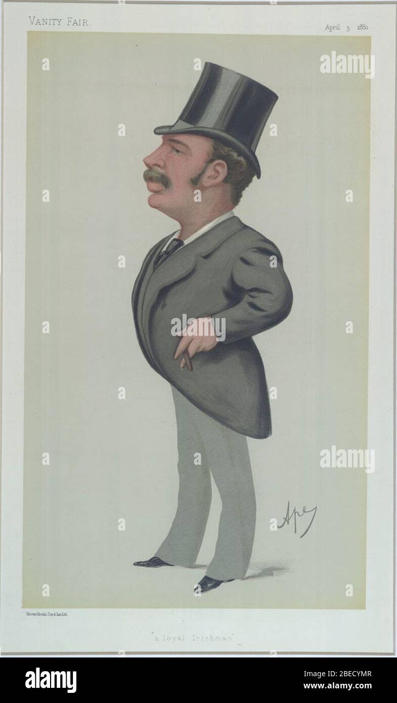 Charles Allanson-Winn, salon de la vanité, 1880-04-03. Banque D'Images