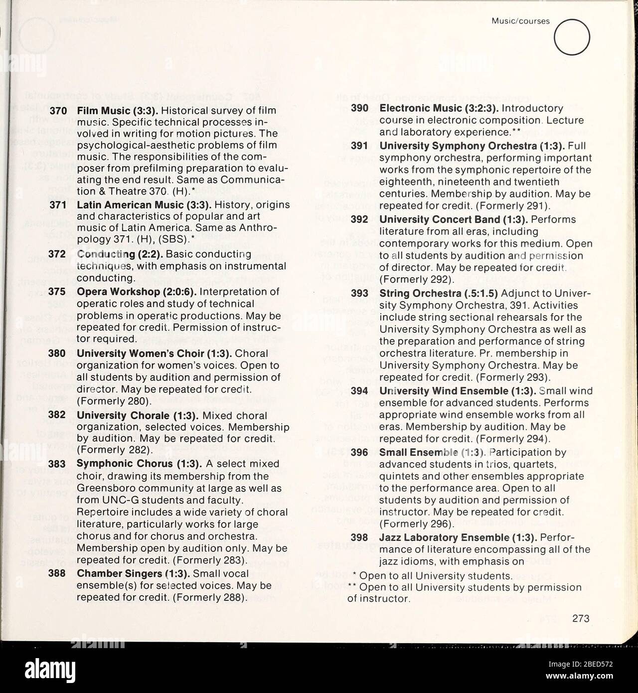 'Bulletin de l'Université de Caroline du Nord à Greensboro [1978-1979]; 1978; 1979; ' Banque D'Images