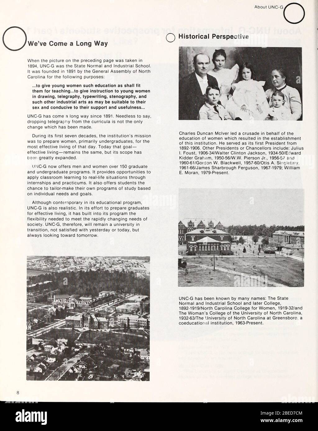 'Bulletin de l'Université de Caroline du Nord à Greensboro [1982-1983]; 1982; 1983; ' Banque D'Images