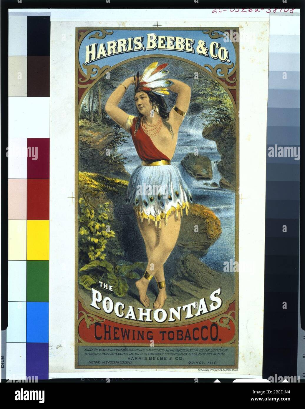 Harris, Beebe & Co.- le Pocahontas mâcher le tabac - le Hatch Lith. No Banque D'Images