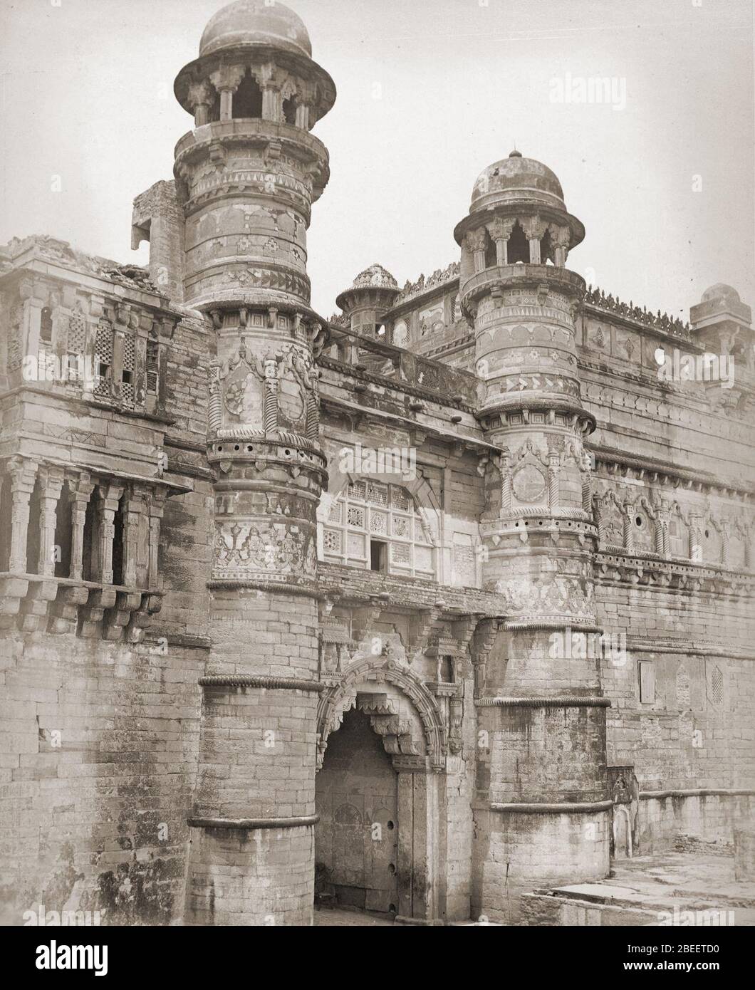 Hathi Pol Gate, Man Mandir Palace, -Gwalior-. Banque D'Images
